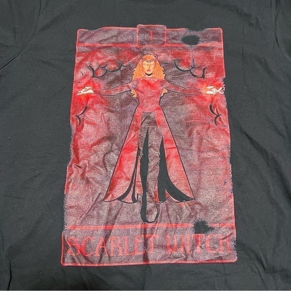 Marvel Wanda Maximoff / Scarlet Witch Women’s Black Tee (Sz XXL) - Picture 3 of 9
